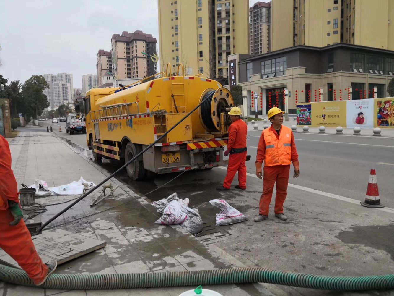 衡阳排污管道清淤-管道清洗